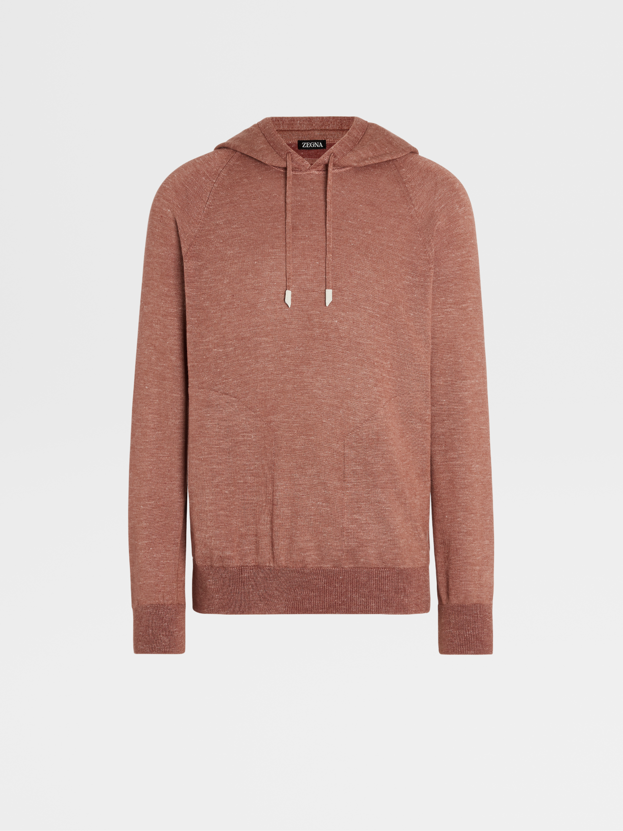 Sudadera en Punto de Seda, Algodón, Cachemira y Lino Color Vino Claro